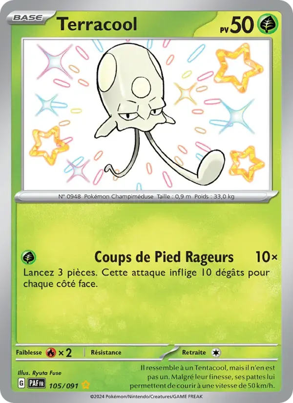 Carte Pokémon Terracool #105 — Destinées de Paldea
