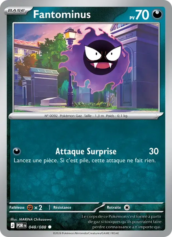 Carte Pokémon Fantominus #048 — Équilibre Parfait