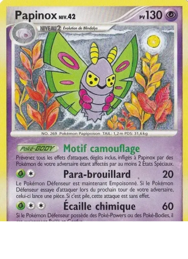 Carte Pokémon Papinox #25 — Platine