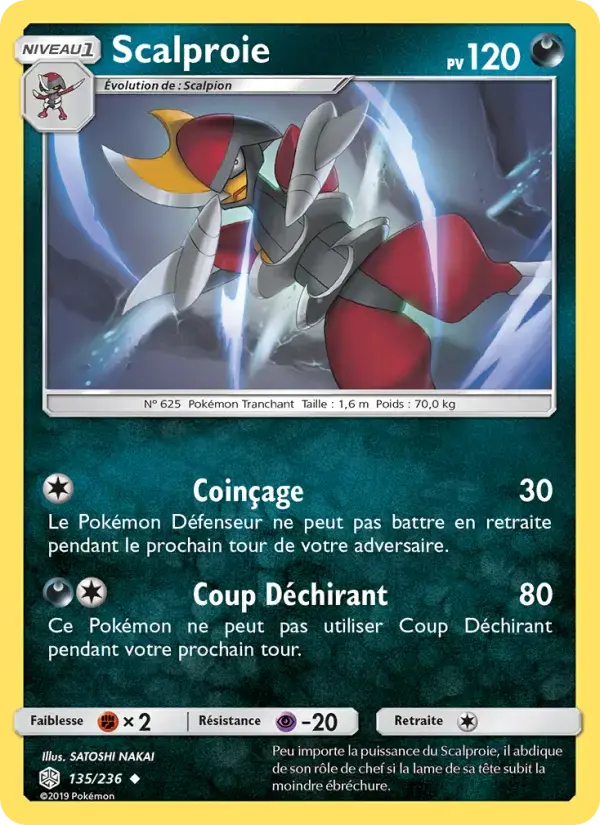 Carte Pokémon Scalproie #135 — Éclipse Cosmique