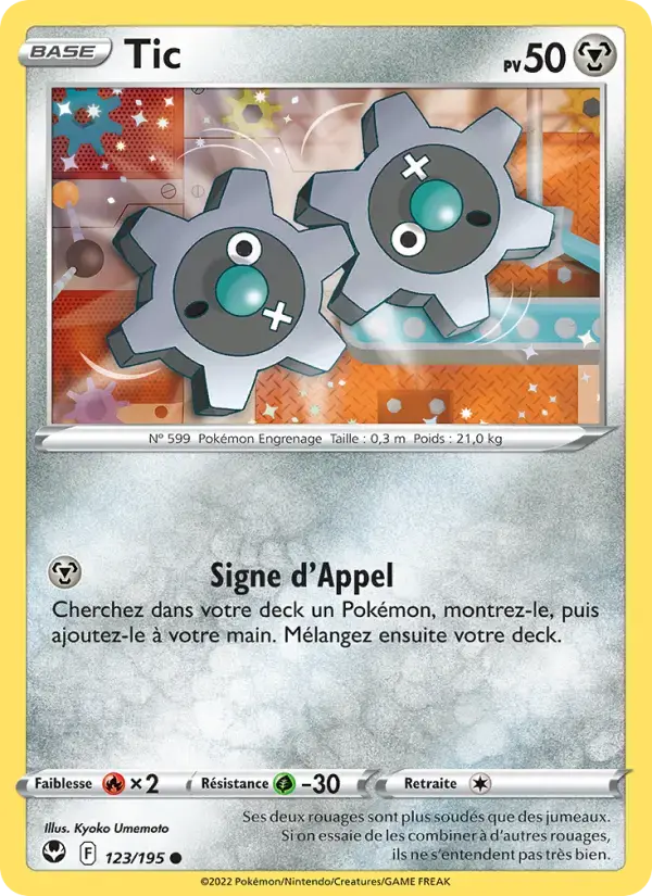 Carte Pokémon Tic #123 — Tempête Argentée