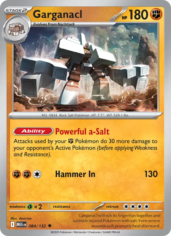 Carte Pokémon Gigansel #084 — Méga-Évolution