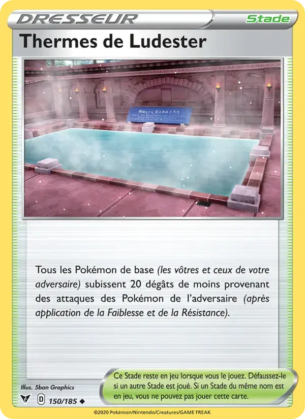 Carte Pokémon Thermes de Ludester #150 — Voltage Éclatant