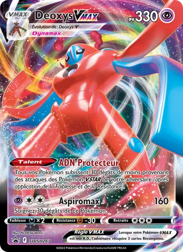 Carte Pokémon Deoxys VMAX #SWSH267 — Promos Épée et Bouclier