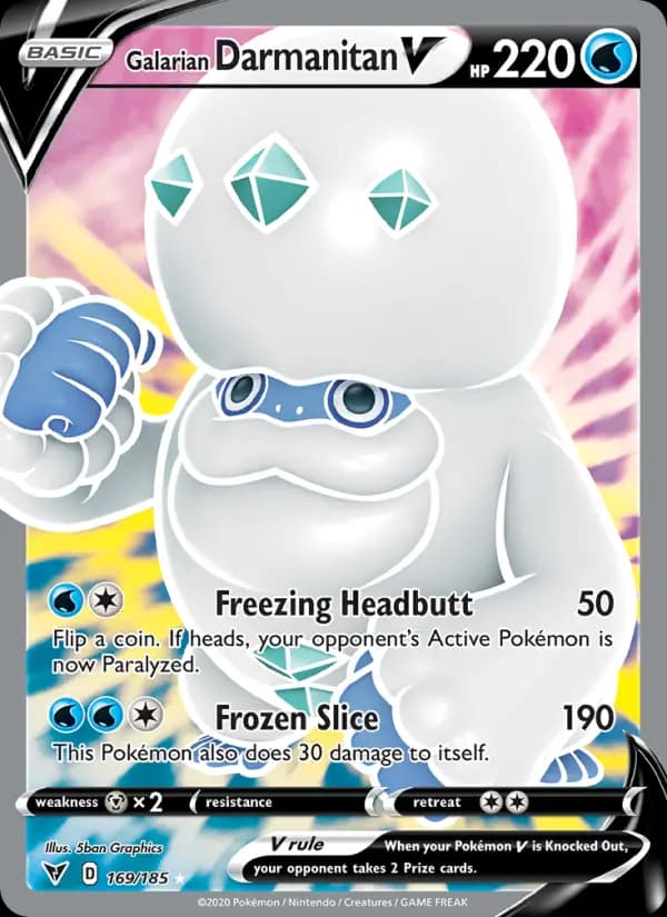 Galarian Darmanitan V #169 — Vivid Voltage
