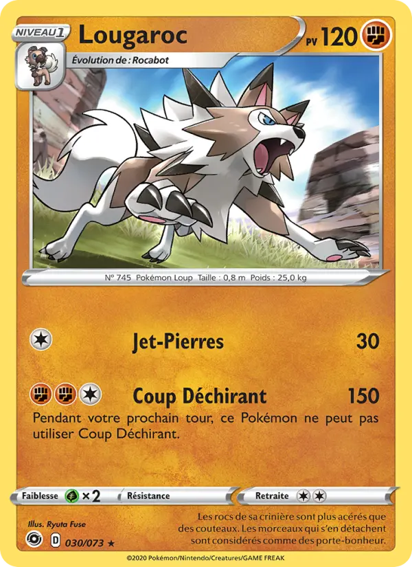 Carte Pokémon Lougaroc #30 — La Voie du Maître