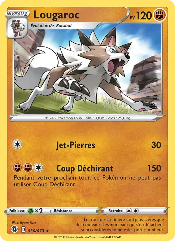 Carte Pokémon Lougaroc #30 — La Voie du Maître