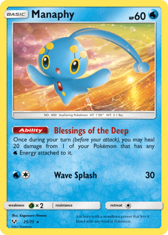 Carte Pokémon Manaphy #25 — Légendes Brillantes