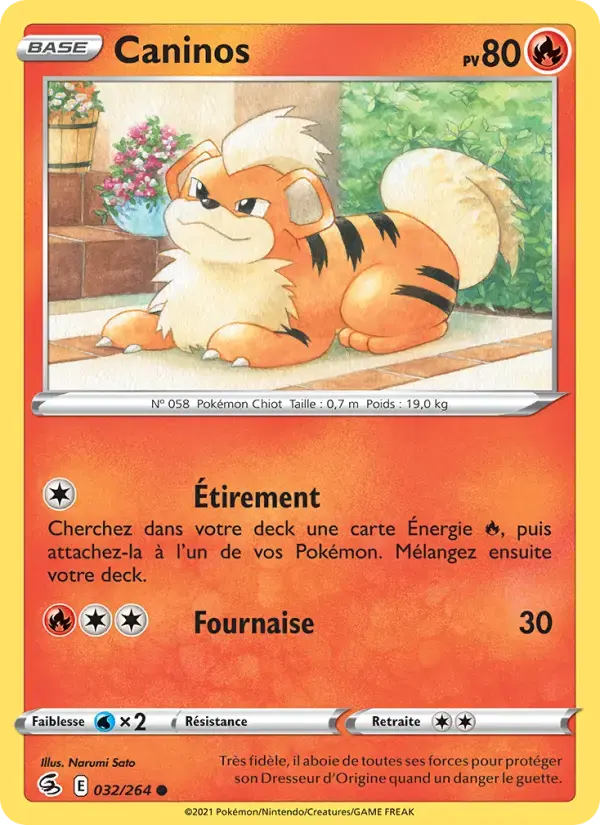 Carte Pokémon Caninos #32 — Poing de Fusion