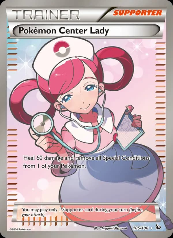 Pokémon Center Lady #105 — Flashfire