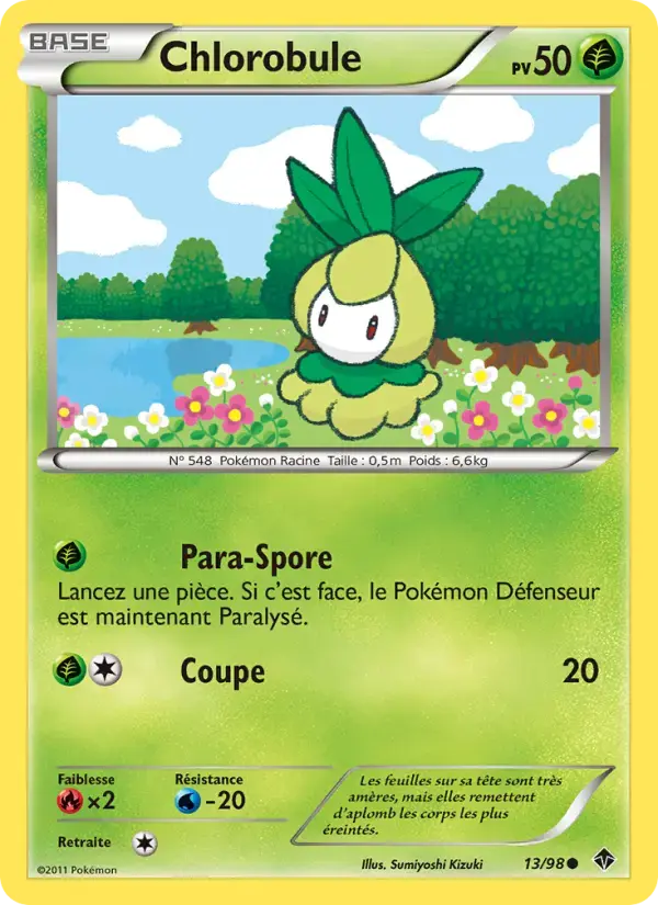 Carte Pokémon Chlorobule #13 — Pouvoirs Émergents