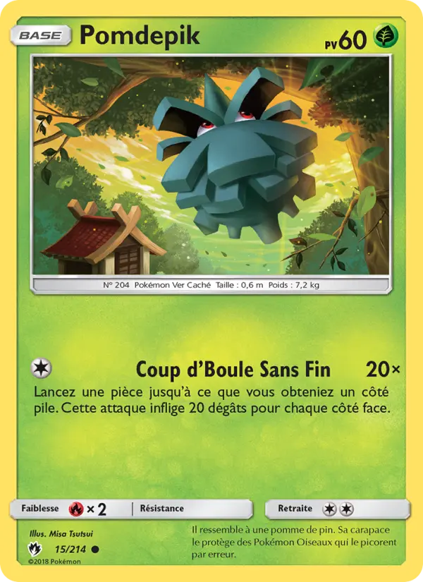 Carte Pokémon Pomdepik #15 — Tonnerre Perdu