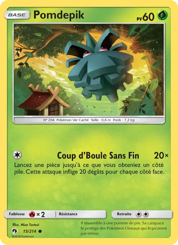 Carte Pokémon Pomdepik #15 — Tonnerre Perdu