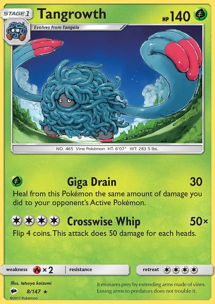 Tangrowth #8 — Burning Shadows