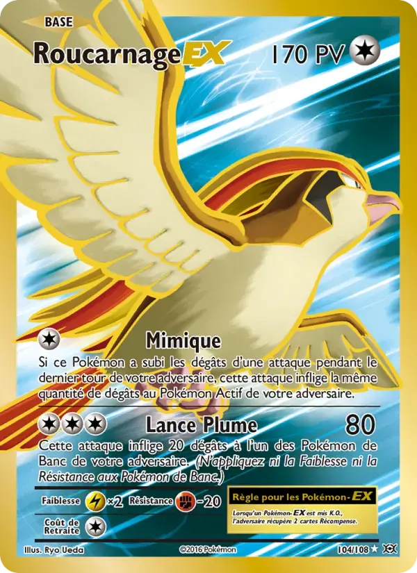 Carte Pokémon Roucarnage EX #104 — Évolutions XY