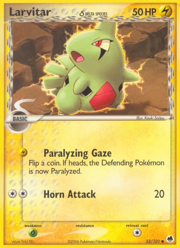 Larvitar δ #052 — Dragon Frontiers