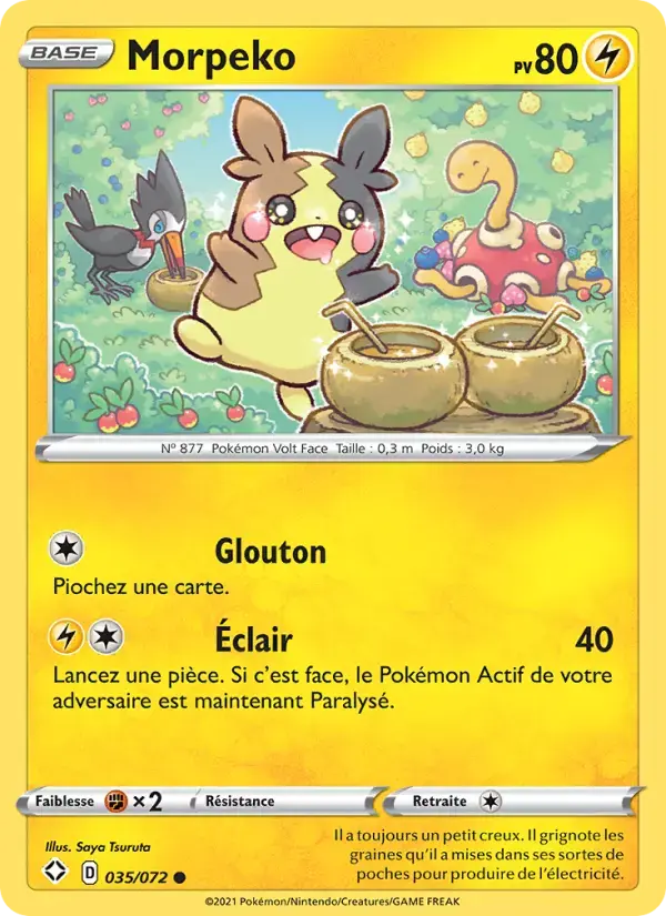 Carte Pokémon Morpeko #35 — Destinées Radieuses