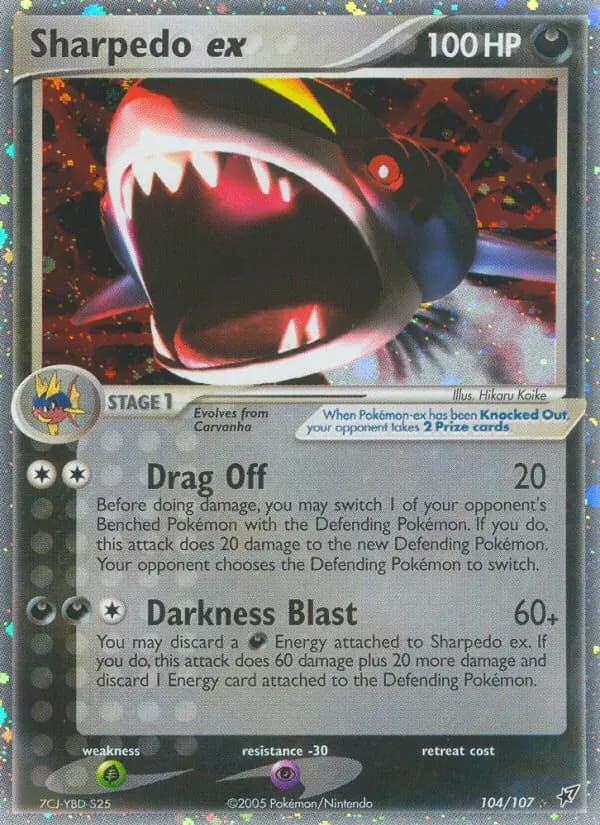 Sharpedo ex #104 — Deoxys