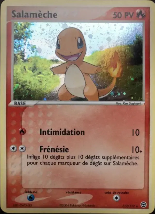 Carte Pokémon Salamèche #113 — Rouge Feu & Vert Feuille
