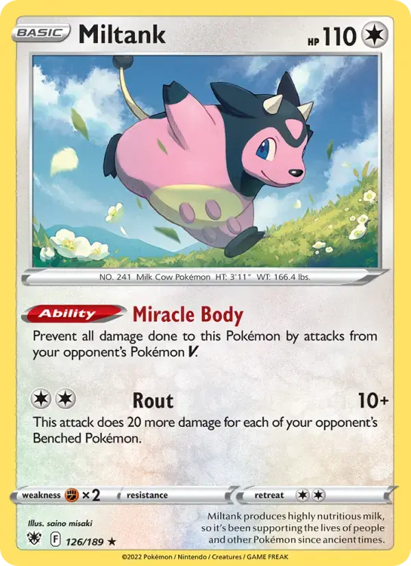 Miltank #017 — Trading Card Game Classic — Charizard Deck