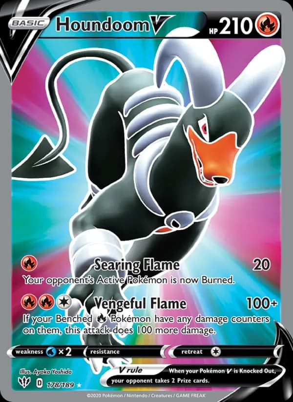 Houndoom V #178 — Darkness Ablaze