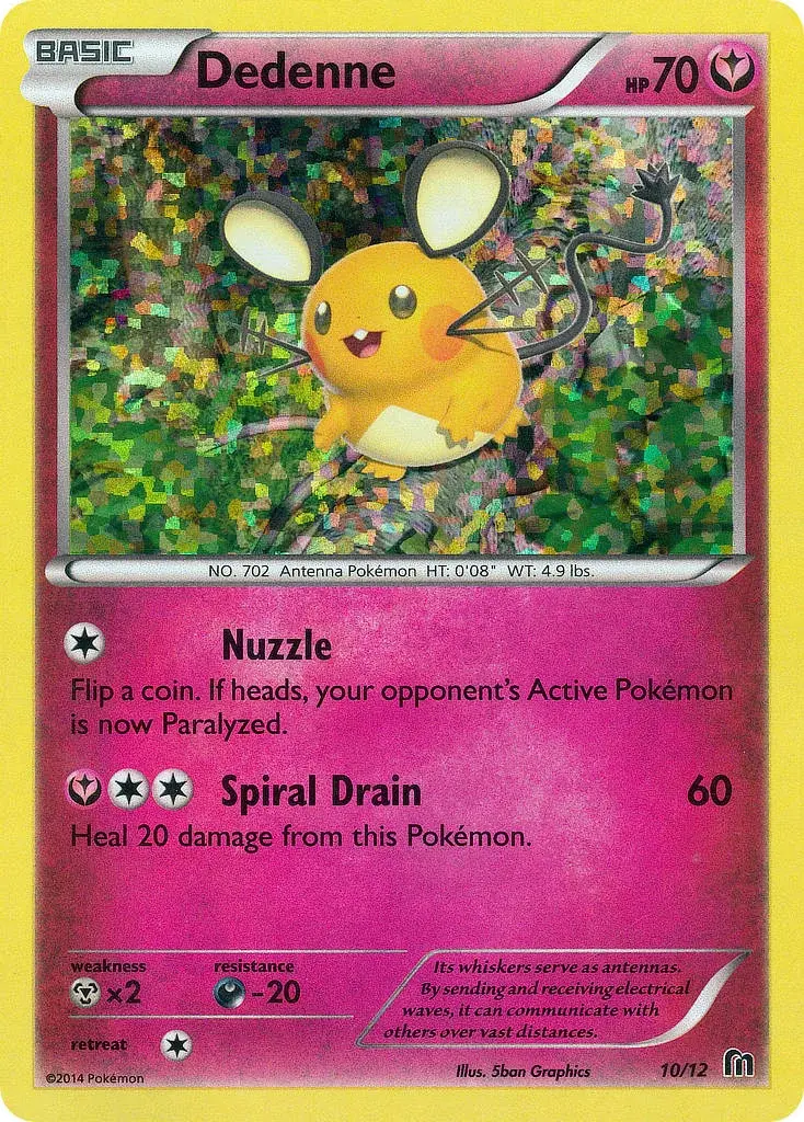 Carte Pokémon Dedenne #10 — 2016 Promo McDonald's