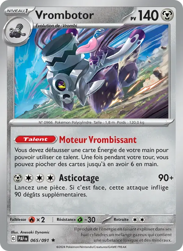 Carte Pokémon Vrombotor #065 — Destinées de Paldea
