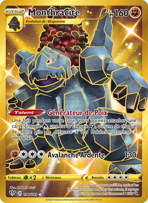 Carte Pokémon Monthracite #198 — Ténèbres Embrasées