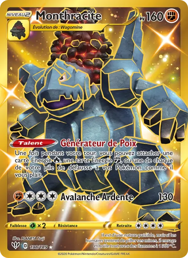 Carte Pokémon Monthracite #198 — Ténèbres Embrasées