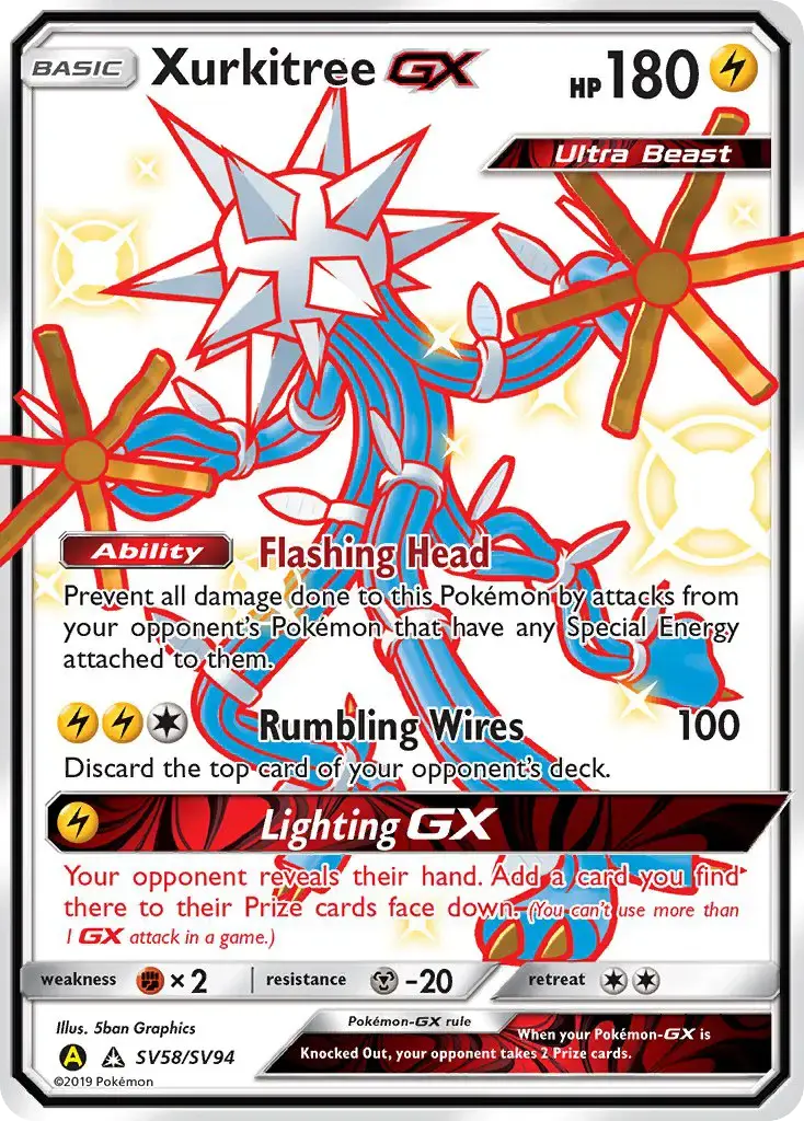 Xurkitree-GX #SV58 — Hidden Fates