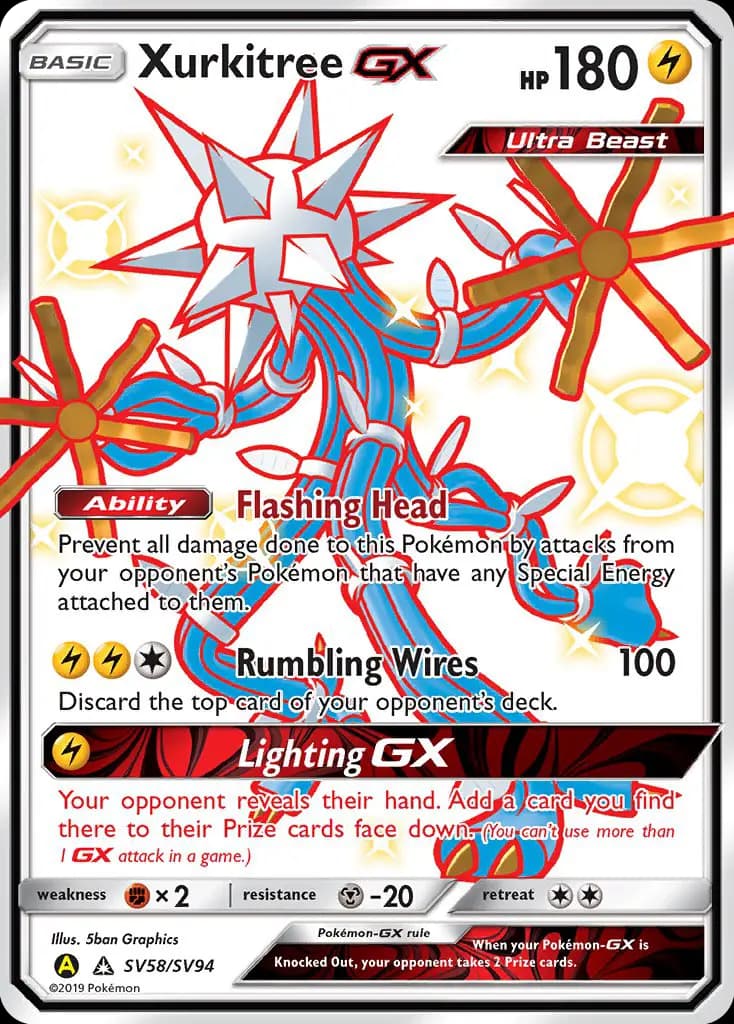 Xurkitree-GX #SV58 — Hidden Fates