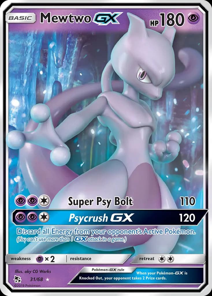 Mewtwo GX #31 — Hidden Fates