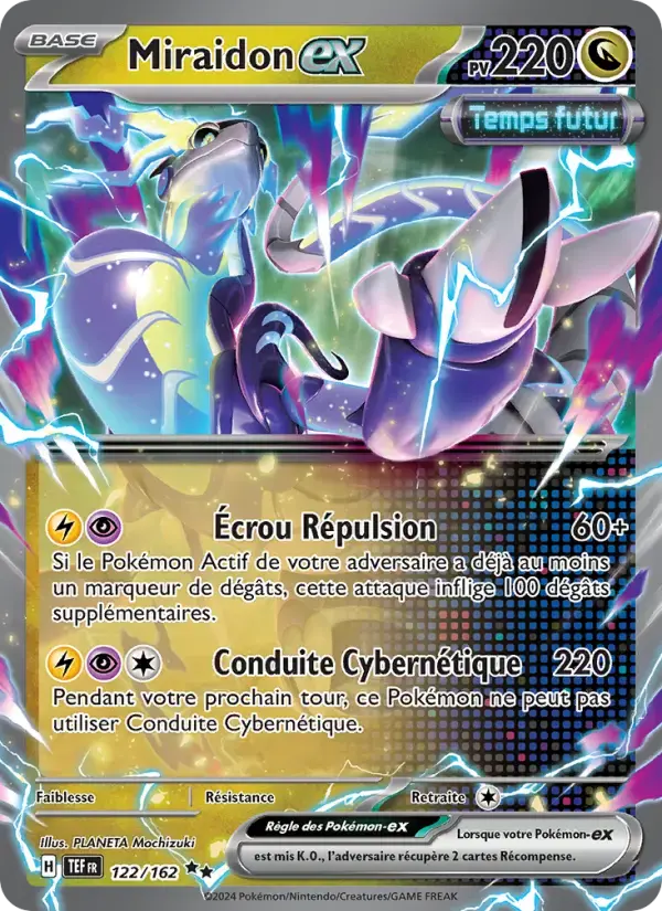 Carte Pokémon Miraidon-ex #122 — Forces Temporelles