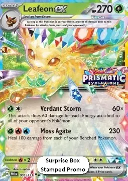 Leafeon ex #006 Stamp — Prismatic Evolutions