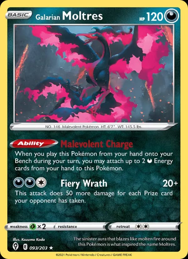 Galarian Moltres #93 — Evolving Skies