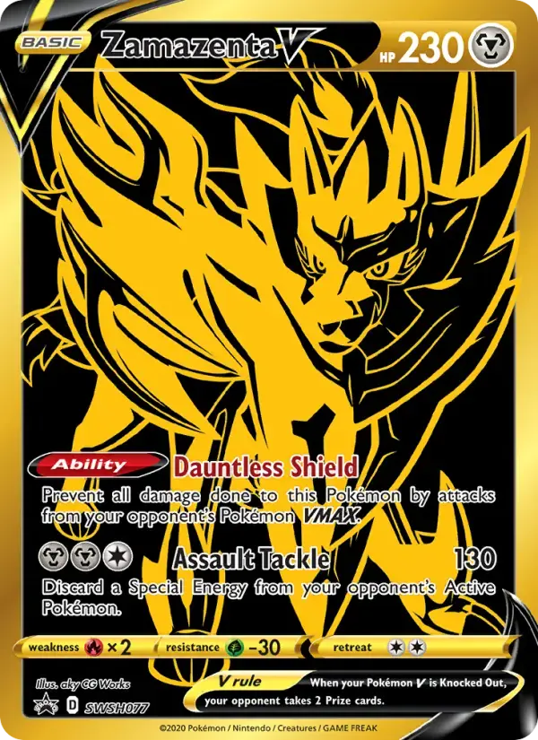 Carte Pokémon Zamazenta V #SWSH077 — Promos Épée et Bouclier