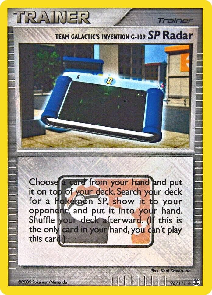 Team Galactic's Invention G-109 SP Radar #id-8b9344a92b — HeartGold SoulSilver Promos
