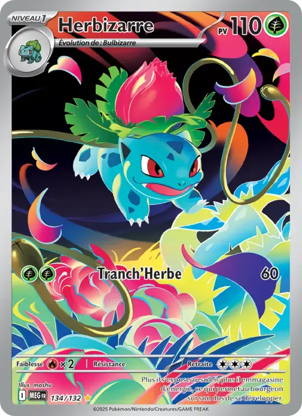 Carte Pokémon Herbizarre #134 — Méga-Évolution