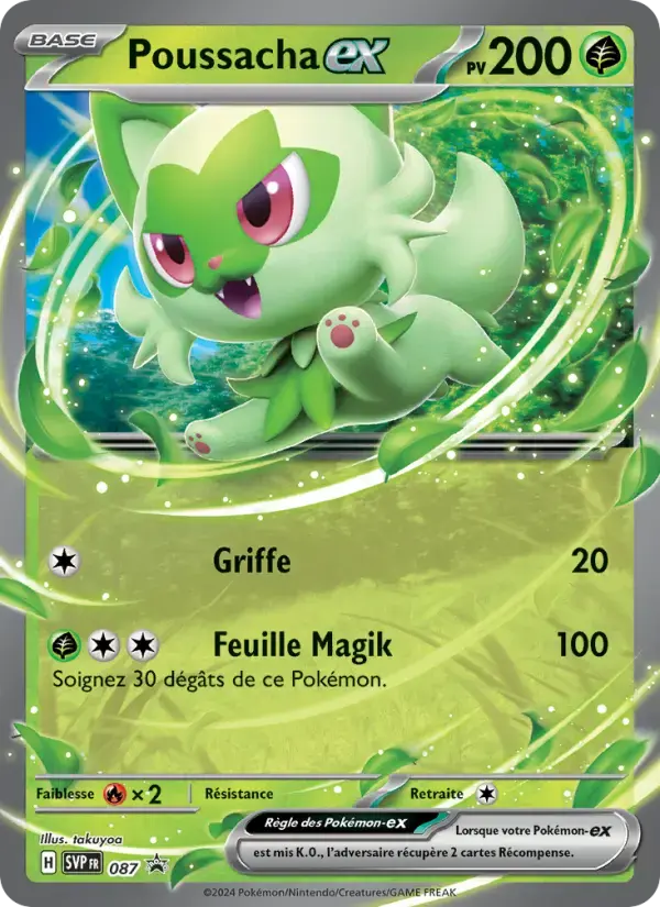Carte Pokémon Poussacha-ex #087 — Promos Écarlate et Violet