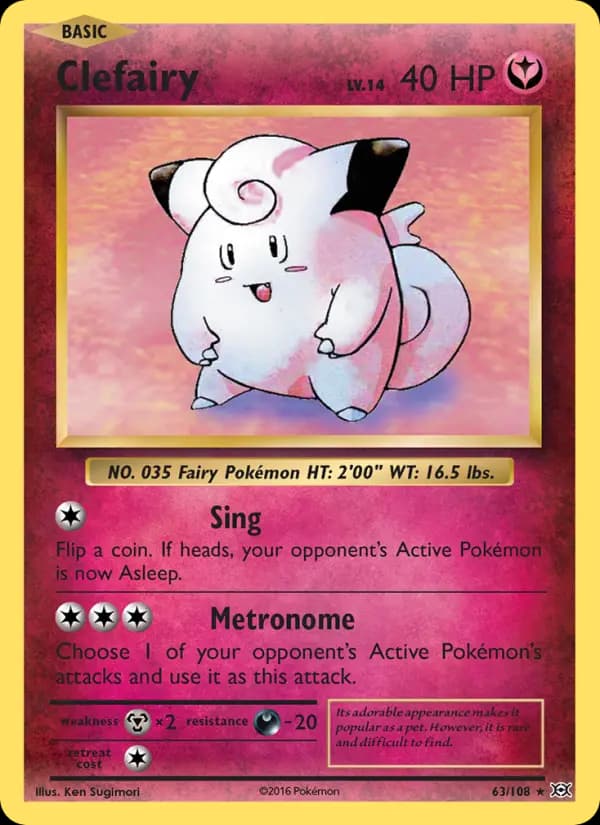 Clefairy #63 — Evolutions