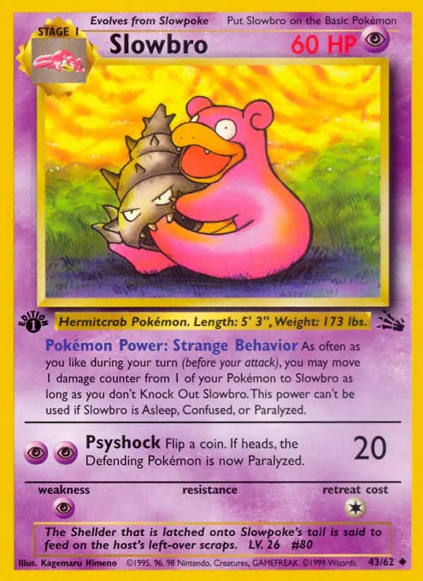 Slowbro #43 — Fossil