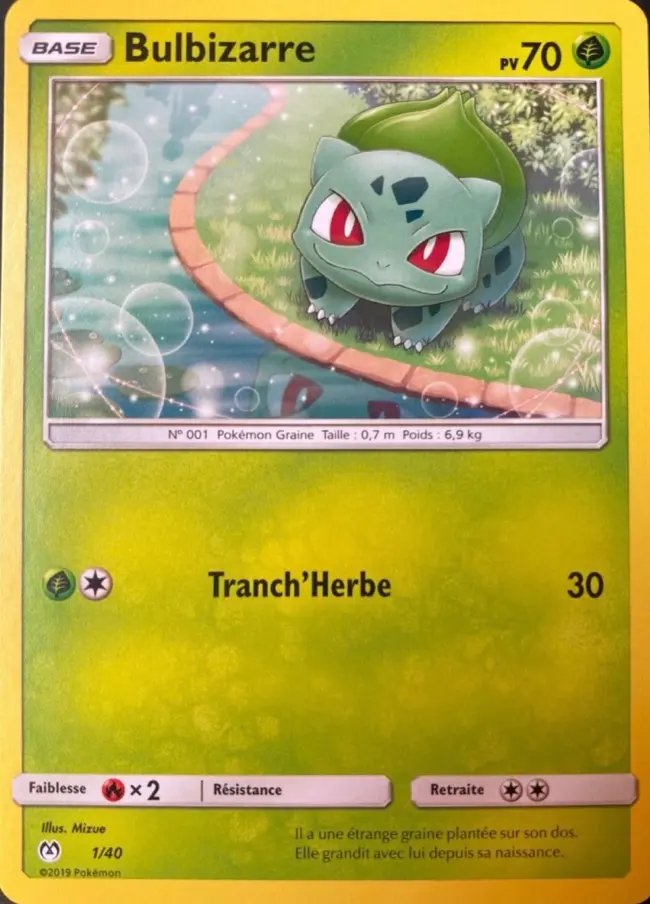 Carte Pokémon Bulbizarre #1 — 2019 Promo McDonald's