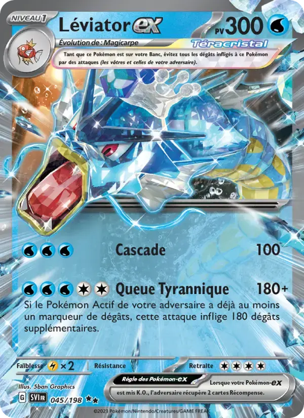 Carte Pokémon Léviator-ex #045 — Écarlate et Violet