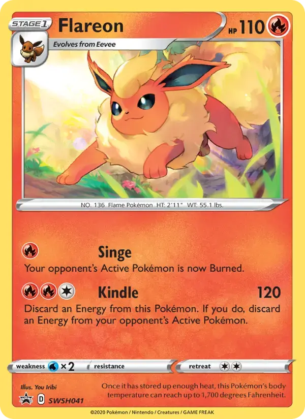 Flareon #SWSH041 — Sword & Shield Promos