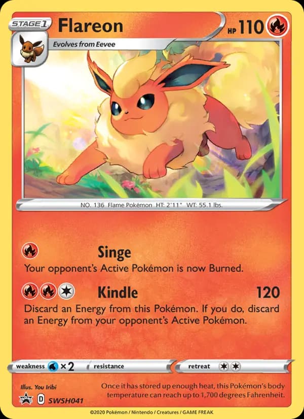 Flareon #SWSH041 — Sword & Shield Promos