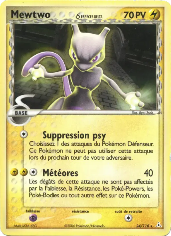 Carte Pokémon Mewtwo δ #24 — Fantômes Holon