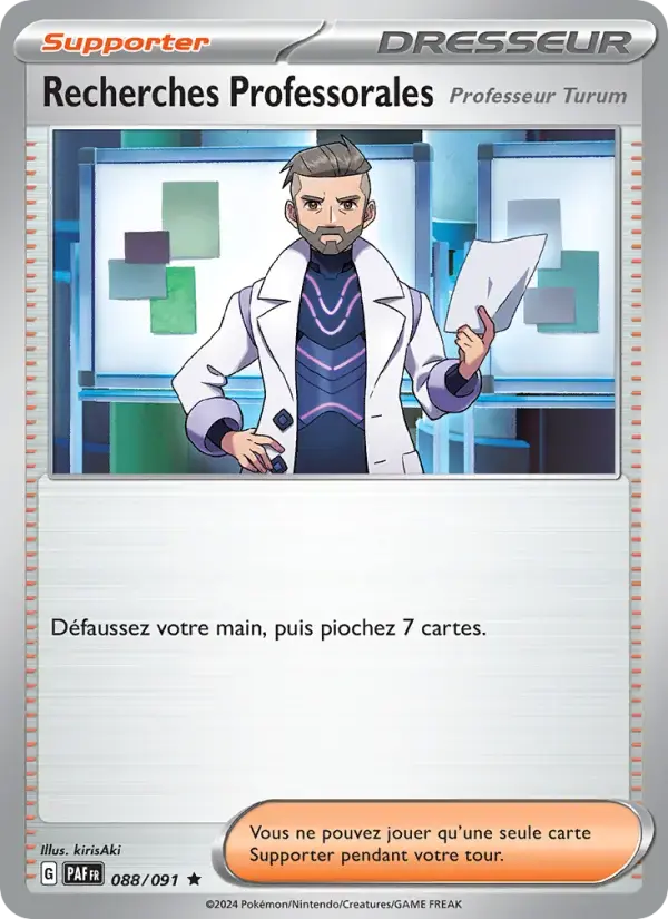 Carte Pokémon Recherches Professorales #088 — Destinées de Paldea