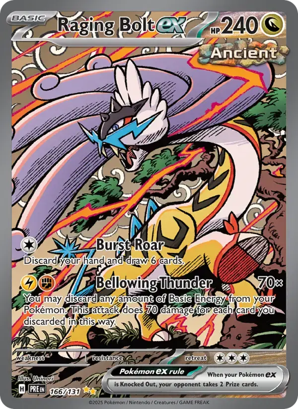 Raging Bolt ex #166 — Prismatic Evolutions