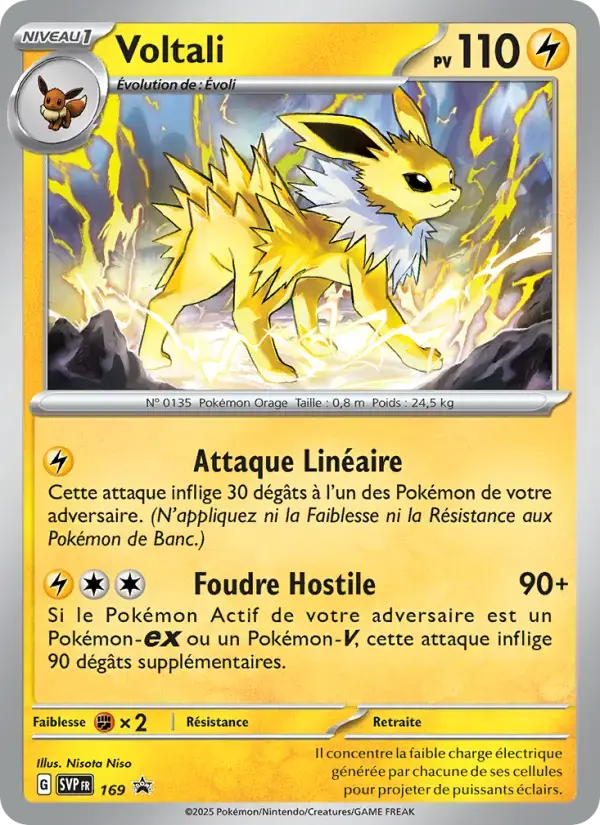 Carte Pokémon Voltali #169 — Promos Écarlate et Violet