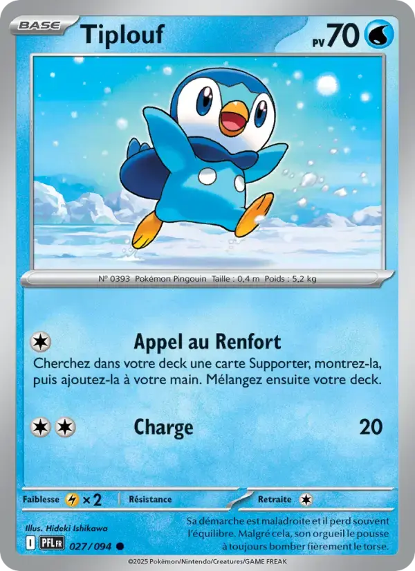 Carte Pokémon Tiplouf #027 — Flammes Fantasmagoriques